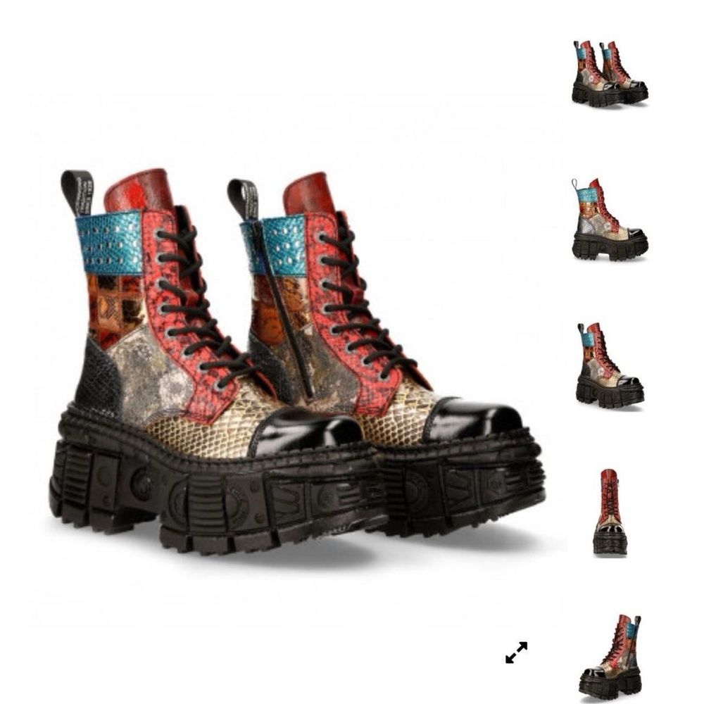 Brand new  3inch Platform boots New Rocks